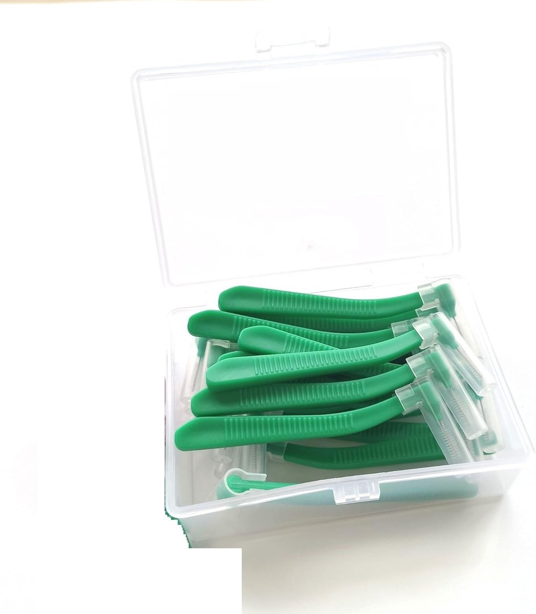 Interdentale borsteltjes - Tandenragers flosssticks - Mondhygiëne verbeteren - L-vormige flexibele steel - 0.6-1.2 mm - Veelkleurig 20 stuks