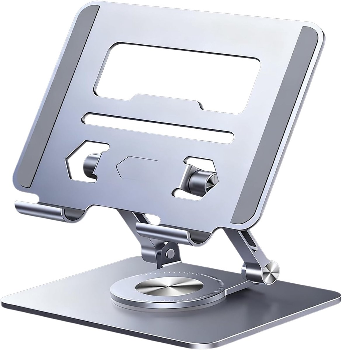 Laptop Verhoger - Notebook Stand - Ergonomisch Werken - 360 Draaibaar - Verstelbaar - Zilver