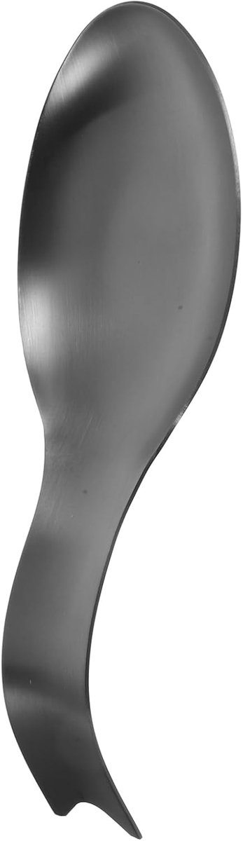 Lepelhouder Aanrecht - Pollepel Houder - Schoon Koken - Roestvrij Staal - 26.5x9.5cm - Zwart