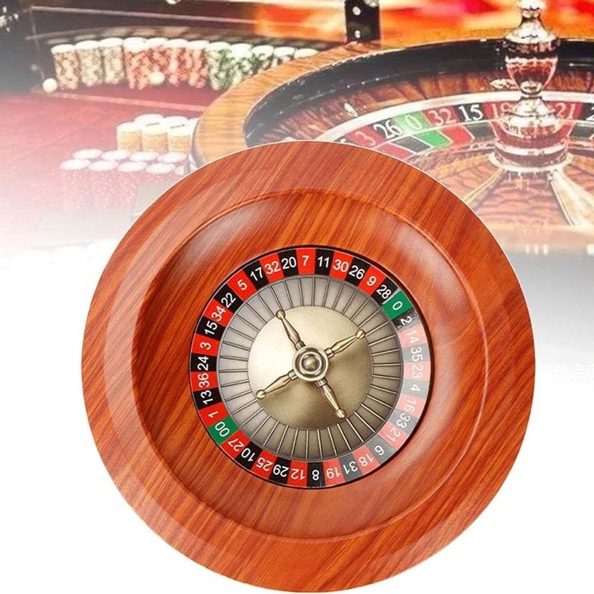 Roulette Wiel Set - Amerikaans Roulette - Thuis Spelletjes - Dubbele Nul Lay-out - Klassiek
