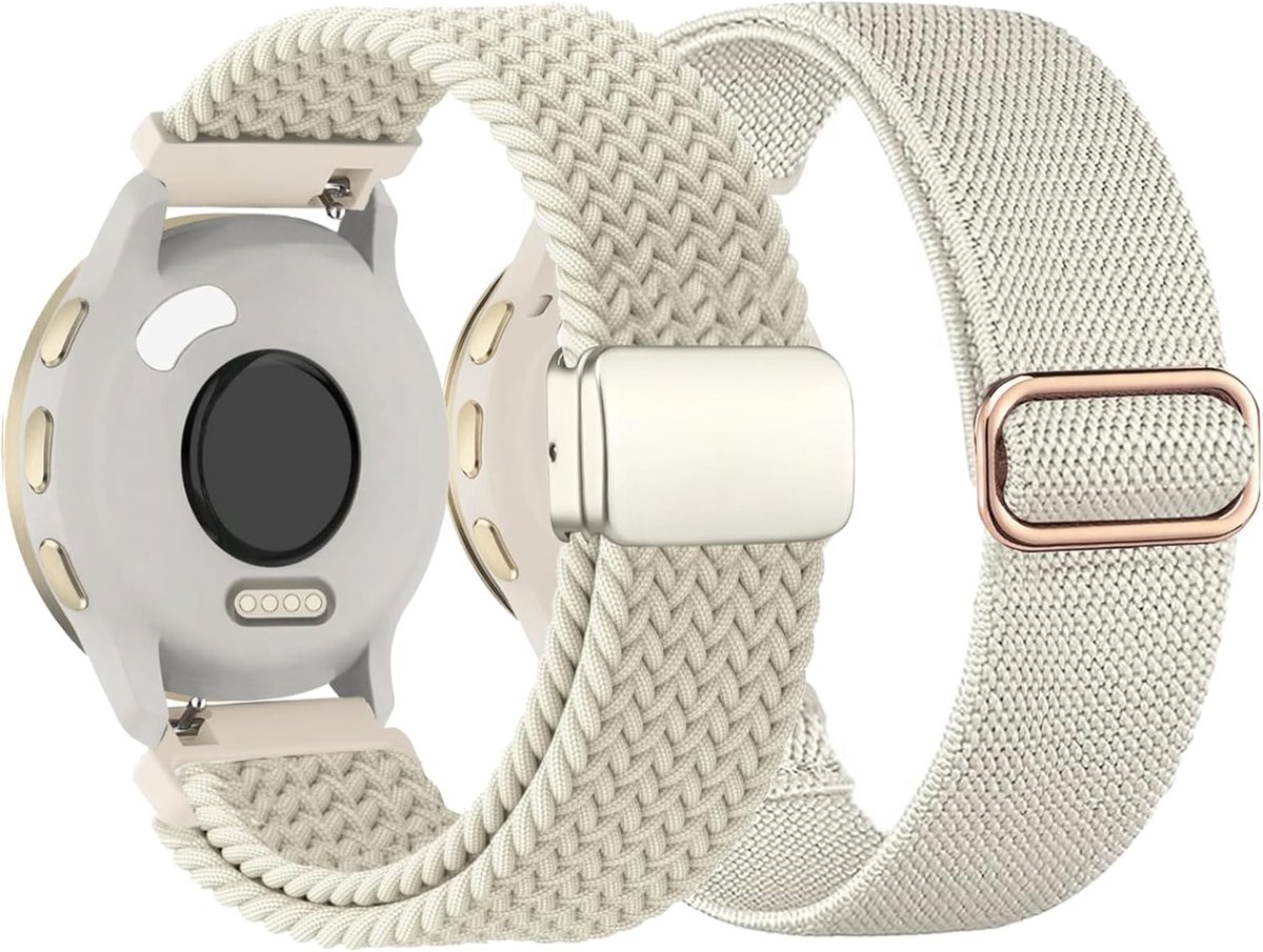 Nylon Armband - Elastisch Bandje - Smartwatch Vervanging - Magnetische Sluiting - 18 mm