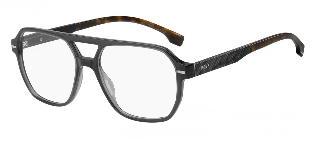 Hugo Boss BOSS 1843 Grey havana 56/16/150 MAN Brilmonturen