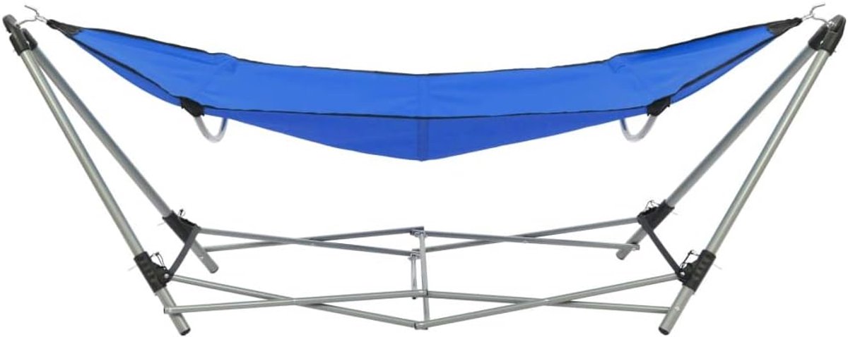 Hangmat met standaard - Outdoor relaxen - Tuin strand camping - Inklapbaar en draagbaar
