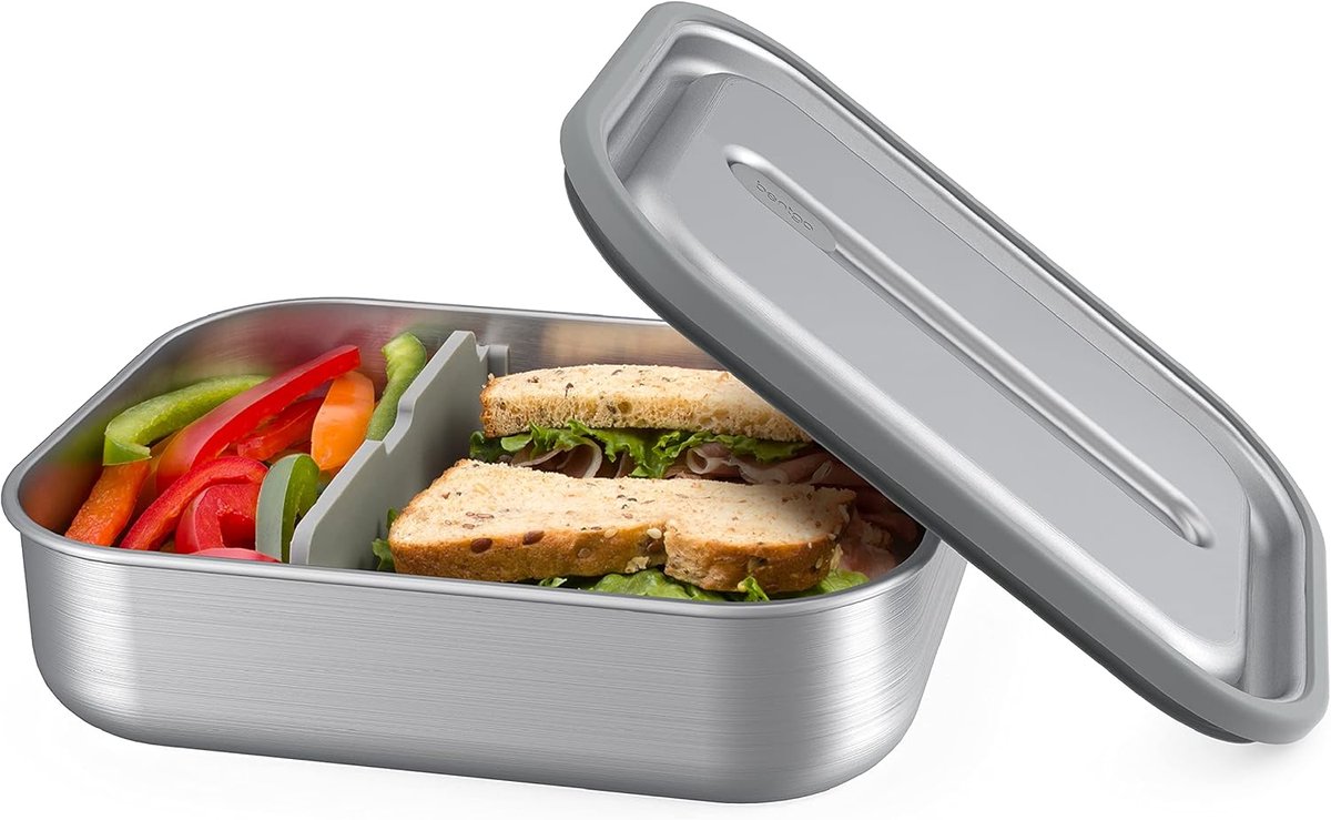 Lekkere Broodtrommel - Bento Box - Gezond Eten - Magnetron Ovenbestendig - 20 x 15 cm