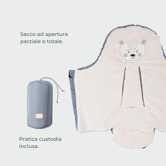 Autozitje Voetenzak - Baby reisdeken - Veilig transport - Koudebestendig tot -10 - Tot 80 cm - Pistache — afbeelding 4
