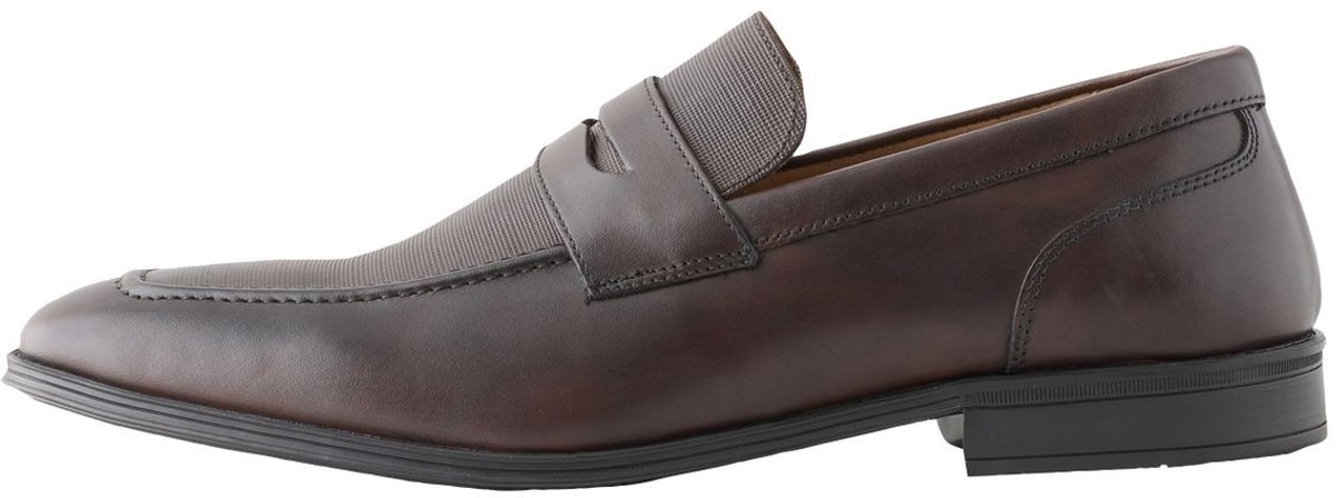 Next - Heren - Versierde leren loafers - Bruin