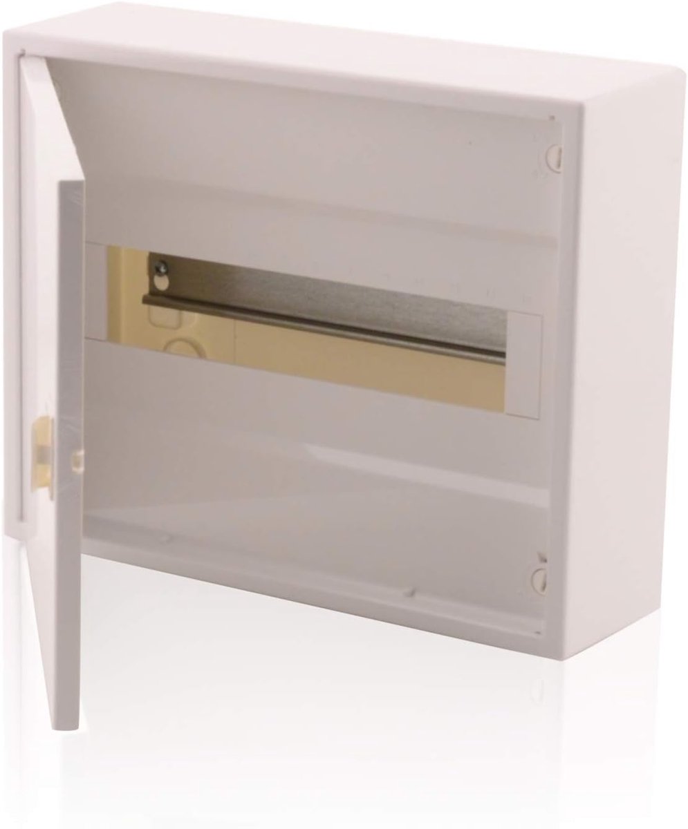 Zekeringkast Opbouw - Verdeelkast - Woning Installatie - 12 Modules 1 Rij - 31x25x9.6cm - Wit