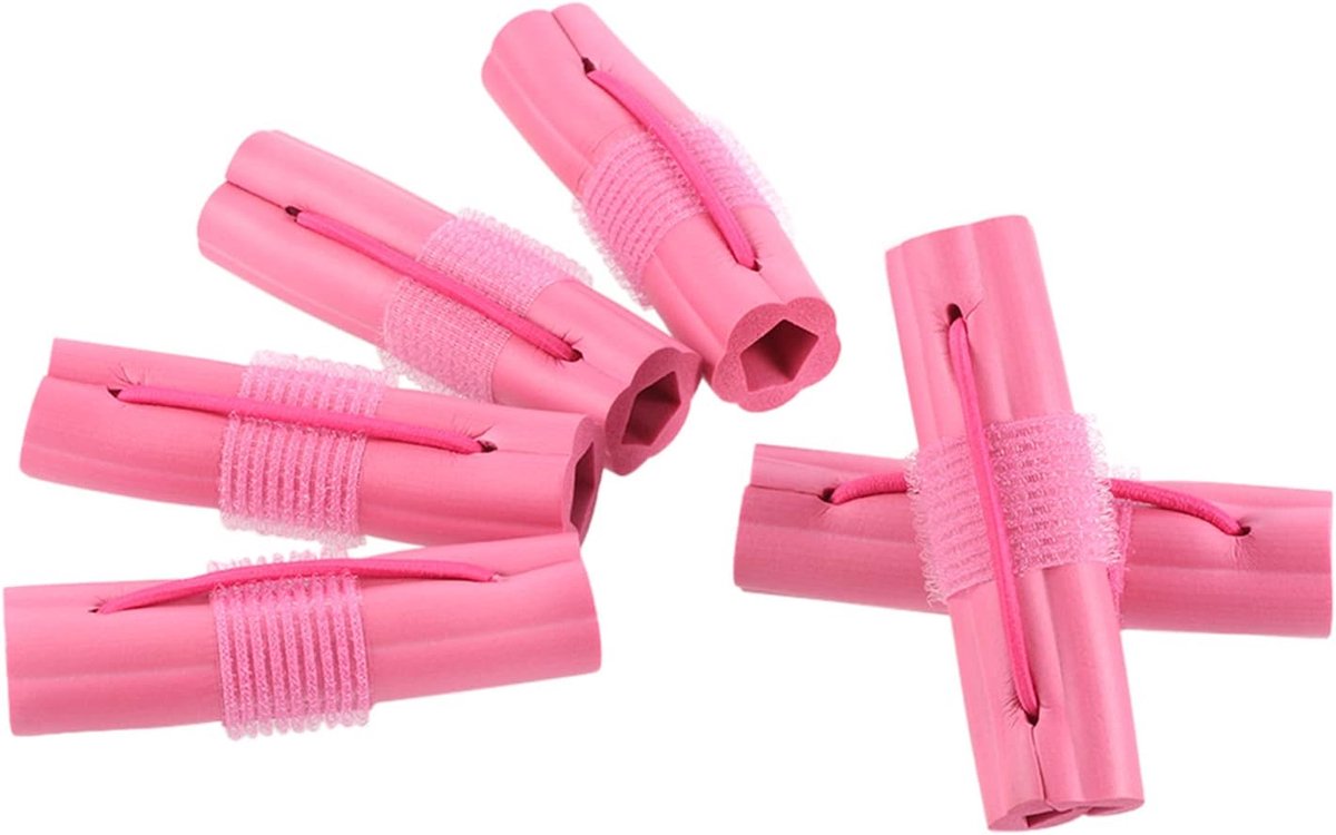 Haar Krultang - Spons Roller - Krullend Haar Maken - Zacht Flexibel Materiaal - 6 Stuks