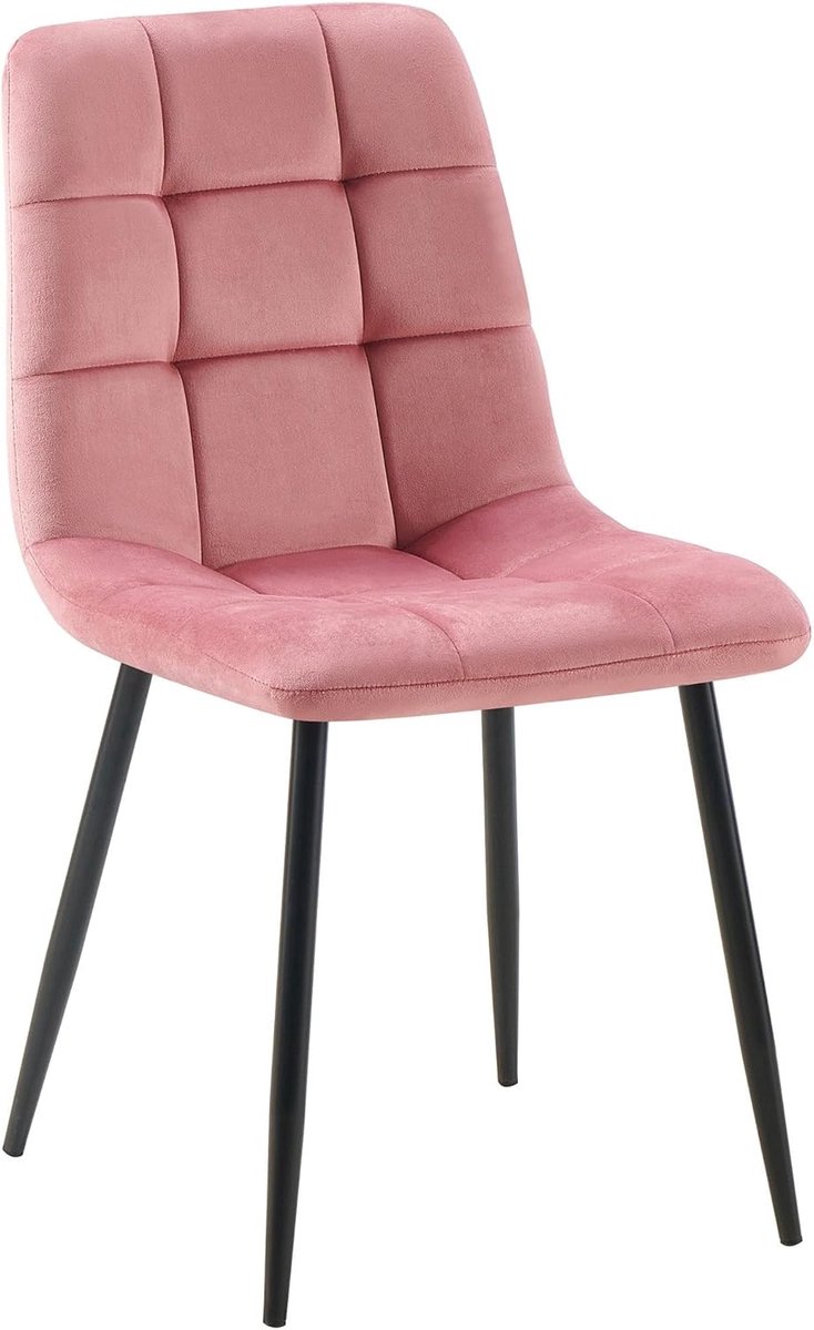 Eetkamerstoel - Zitmeubel Stoel - Gezellig Dineren - Hoge Comfortabele Rug - 55x45x84cm -