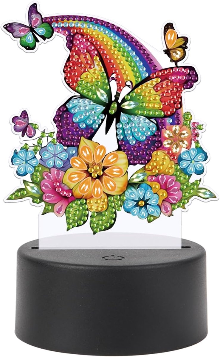 Diamant Schilderij Lamp - LED Borduurwerk Licht - Creatief Hobby Werk - Compleet DIY Pakket