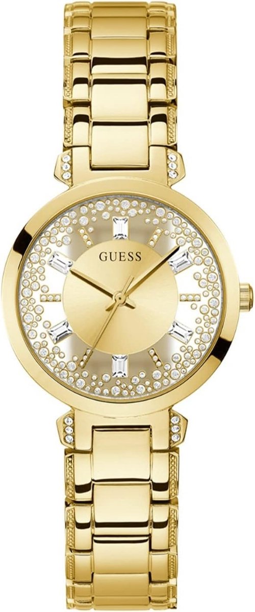 Dames Horloge - Polshorloge Analoog - Dagelijks Gebruik - Transparant Wijzerplaat - 15x15x15 cm - Goudkleurig