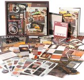 Time Traveller Vintage Stationary Set - Journal Intime - Stickers - Scrapbooking - Ensemble de Journaling - Carnet de Stickers pour Adultes - Paquet de Loisirs