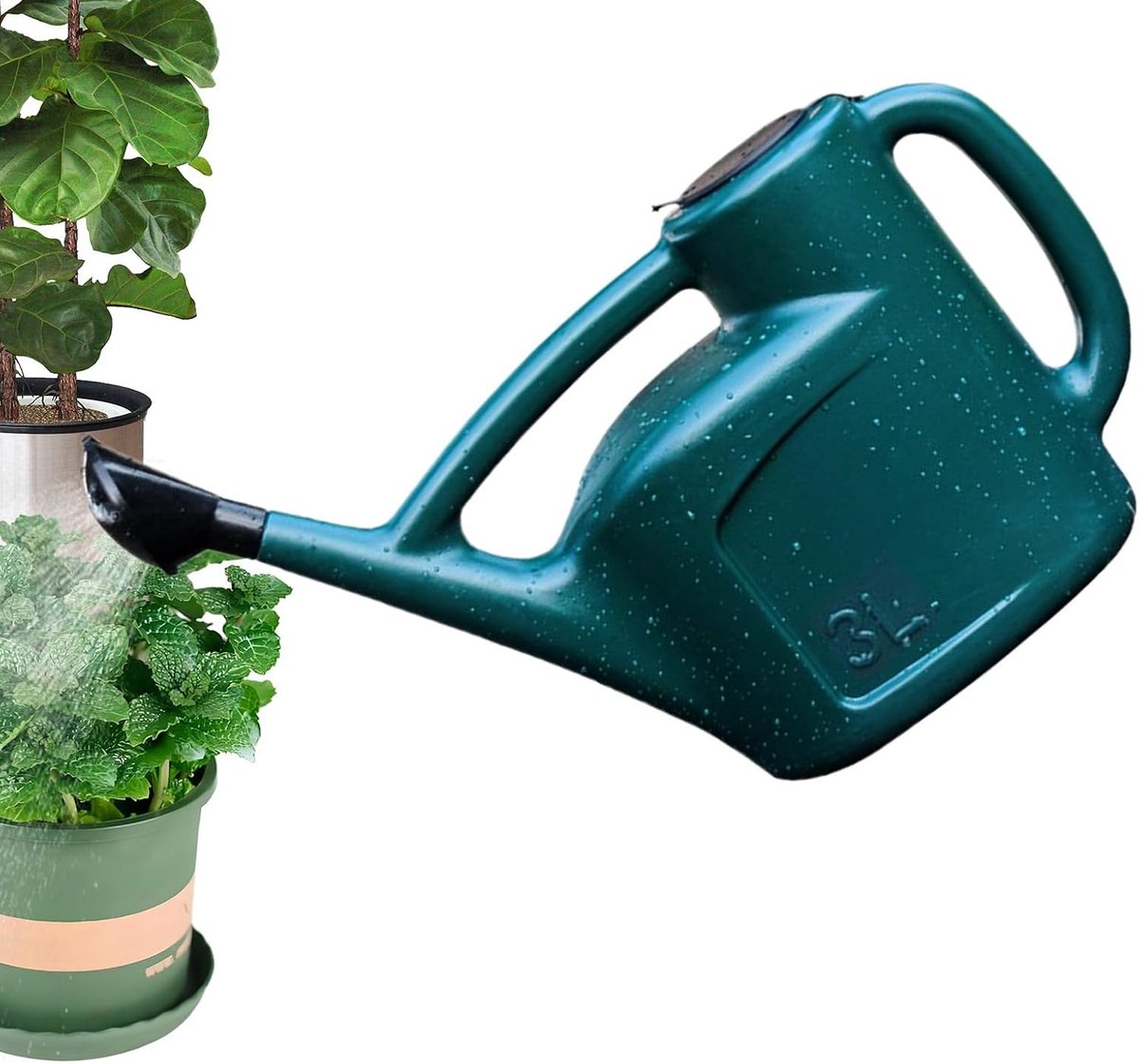 Tuin Gieter - Binnenplanten Gietertje - Groenverzorging Thuis - Grote Capaciteit 3 Liter - 21 x 19 x 21 cm