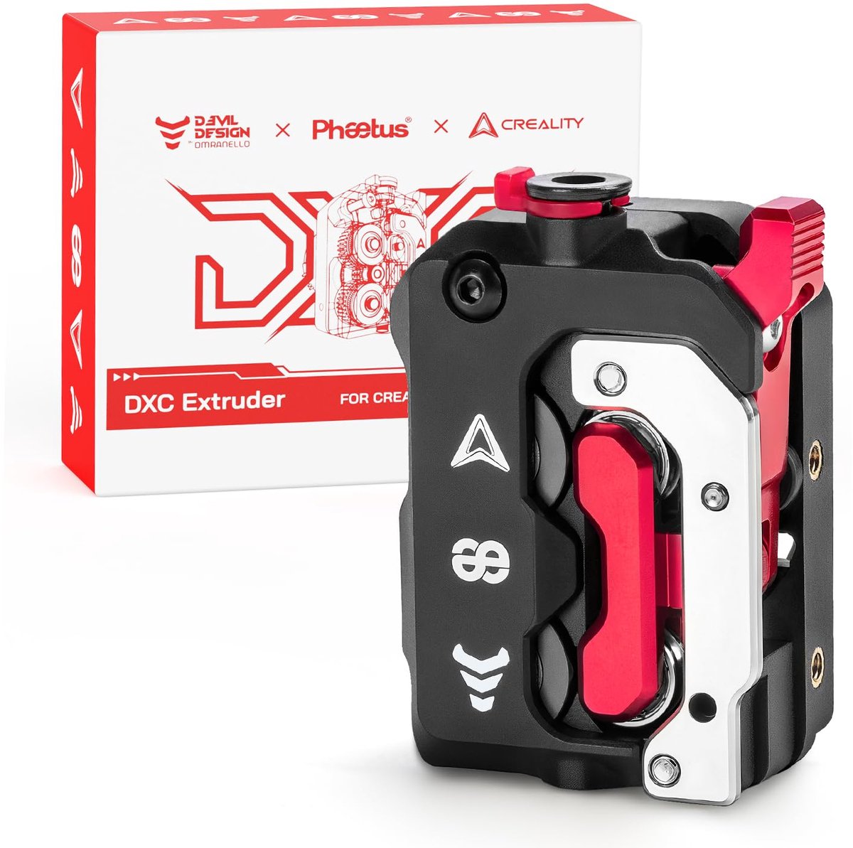3D Printer Extruder - Upgrade Kit - Verbeterde Prints - Innovatief Tandwielontwerp - 9.3 x 7.9 x 2.9 cm