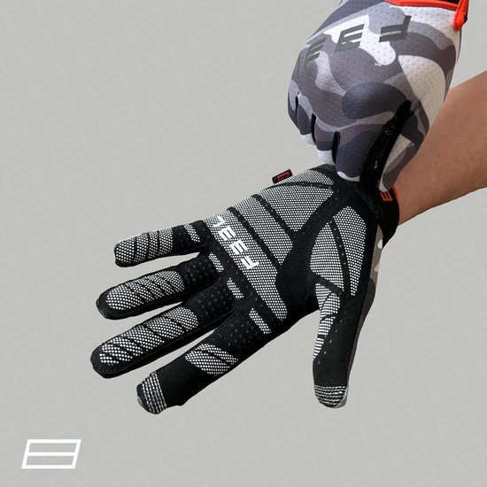 Sim Racing Handschoenen - Racehandschoenen Stuur - Precisie Stuur Gebruik - Extra Grip Ontwerp - Maat XS - Camo Sneeuw — afbeelding 2