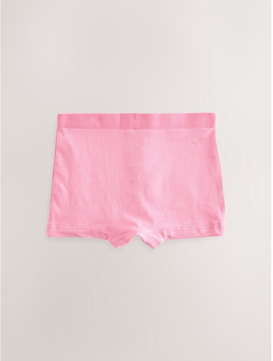Effen roze onderbroek met een roze elastische tailleband.