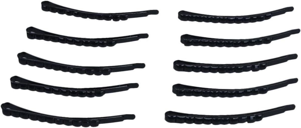 Haarornamenten Set - Parels Strass - Bruiloft Feest - 40 Stuks - 6 cm Lengte - Zwart