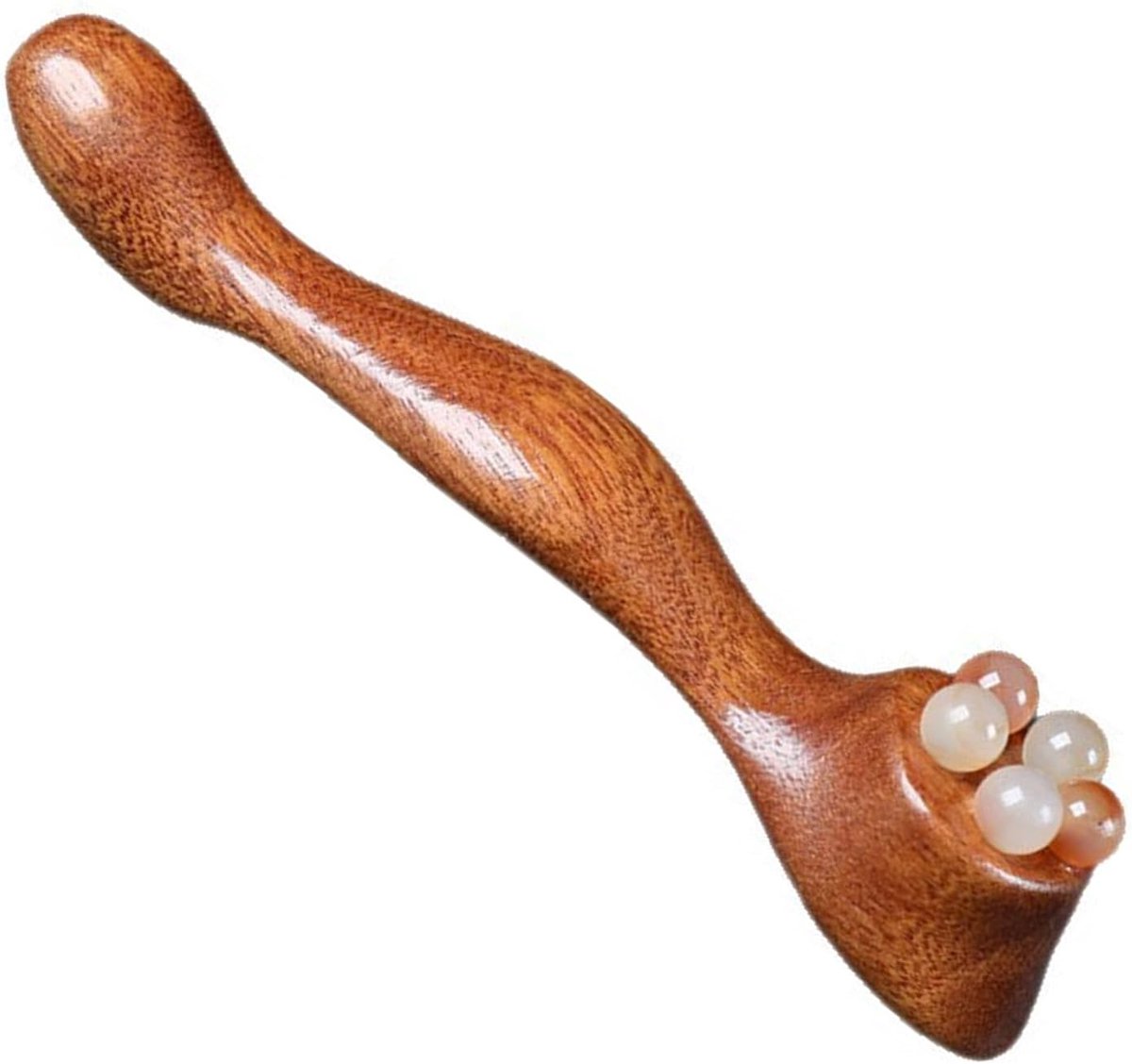 Houten Oogroller - Gezichtsmassager - Ontspanning - Draagbaar en Lichtgewicht - 10.5 cm