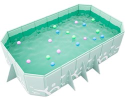 Piscine Pliable - Piscine Extérieure Jardin - Plaisir d'Été - Matériau PVC Résistant à l'Usure - 260x165x50cm