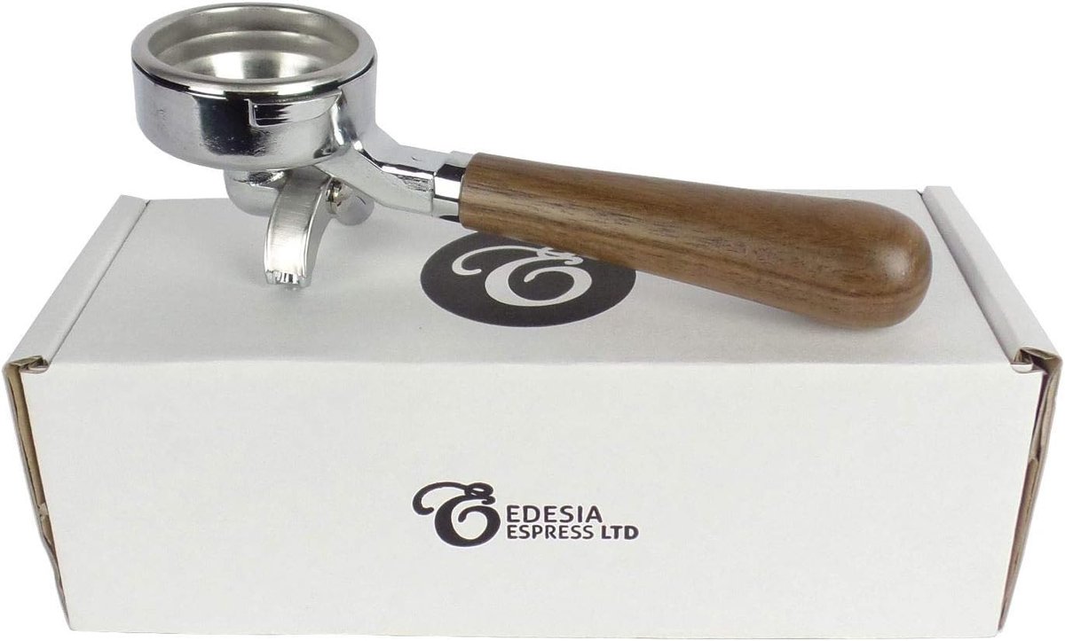 Portafilter Vervanger - Espresso Houder - Koffie Bereiden - Walnoten Handvat - 58 mm