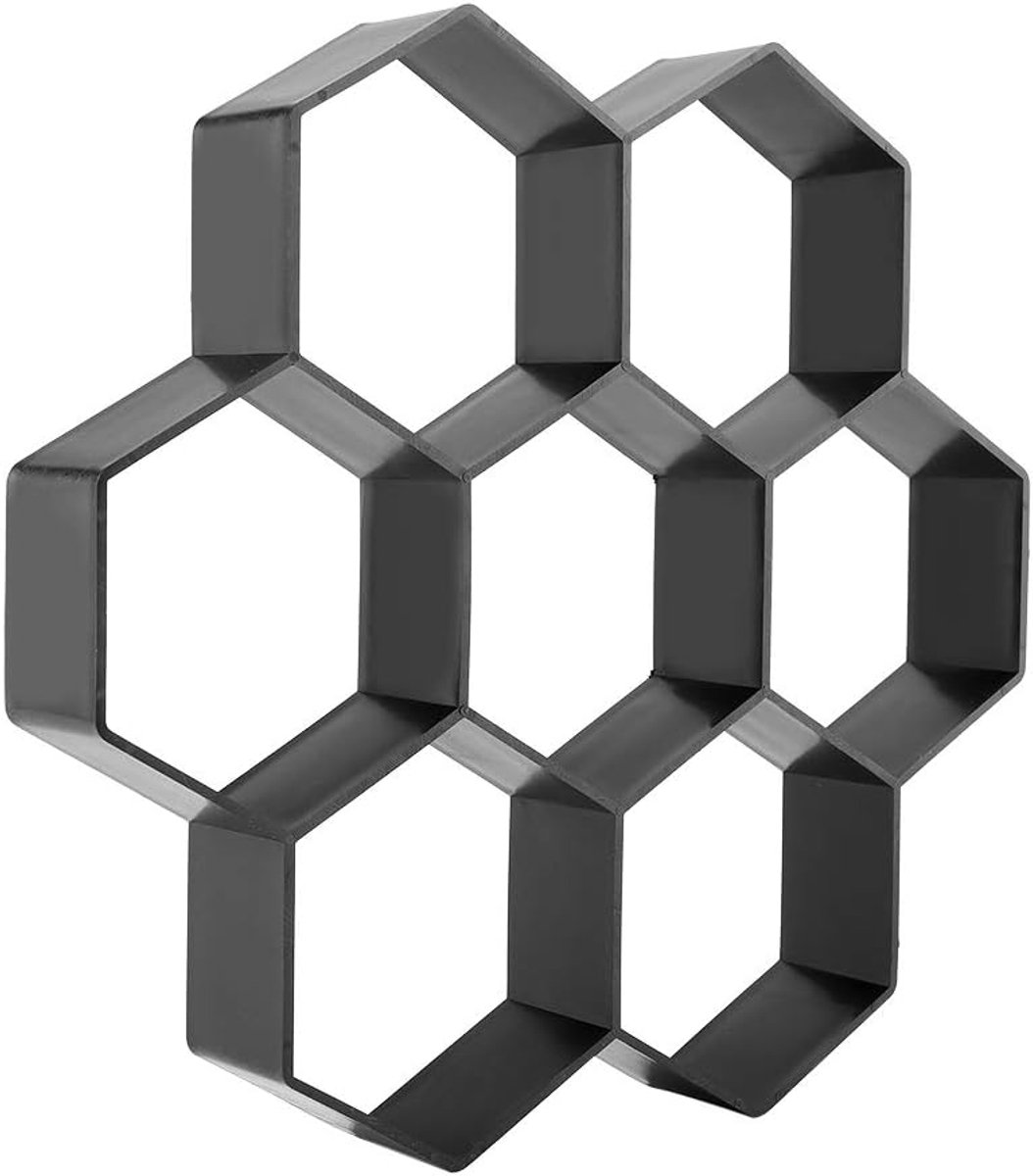 Beton Mal - Stapsteen Cement - Tuinpad Maken - Herbruikbaar Zeshoek - 29.5 x 28 cm