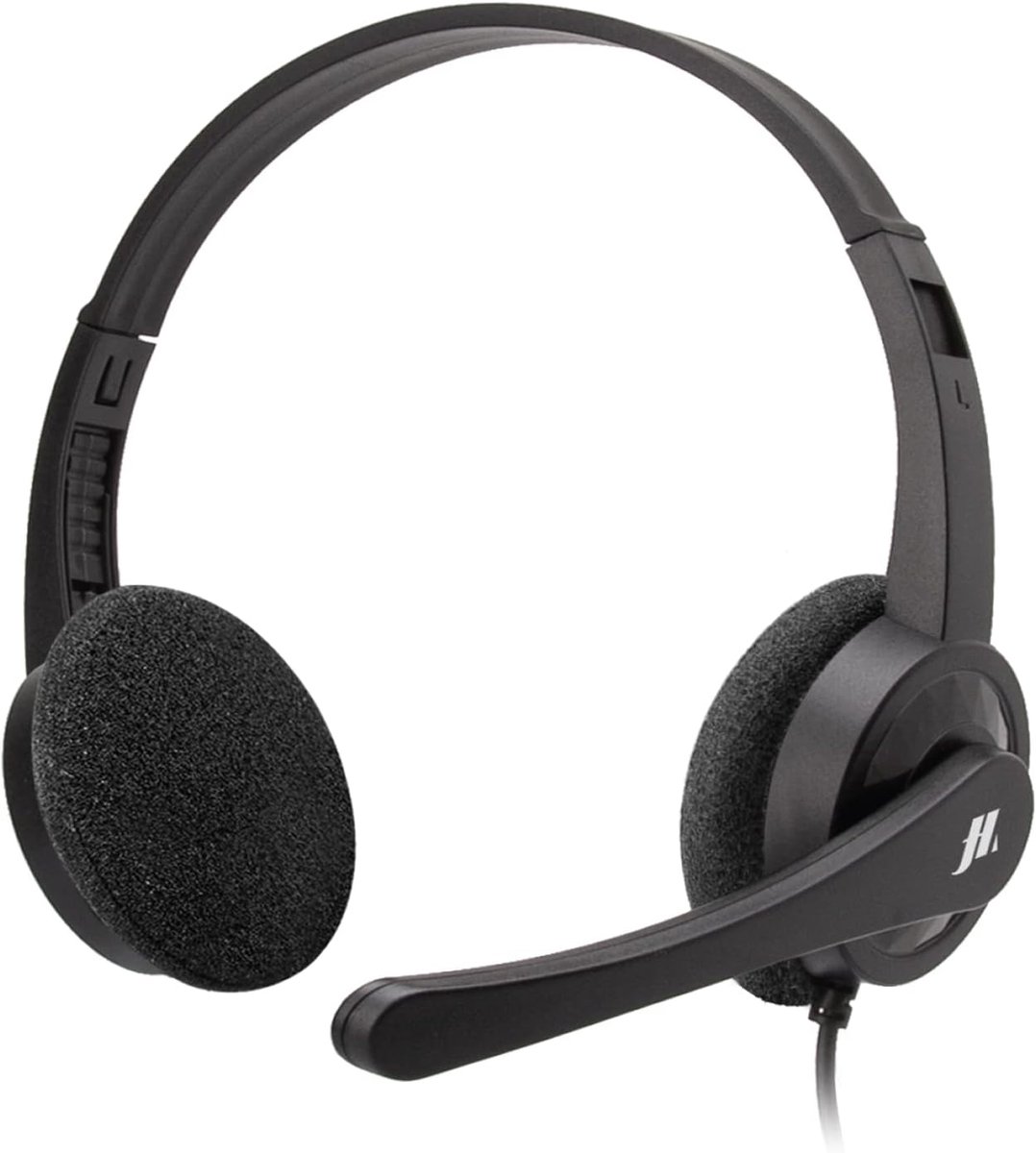 Hoofdtelefoon met microfoon - PC headset - Smart Working - Draaibare microfoon - 35 mm jack - Zwart