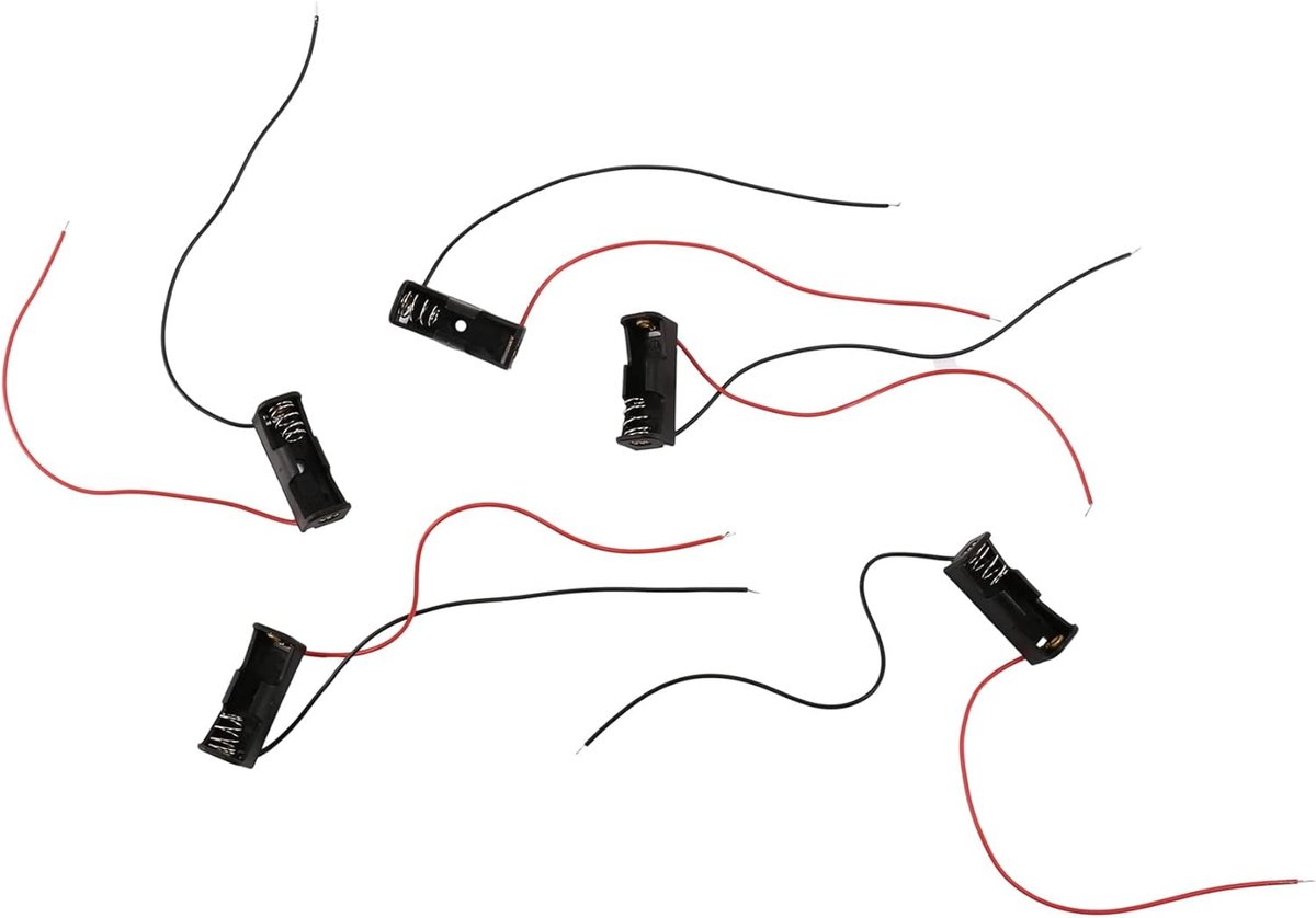 Batterij Houder - Clip Case - Energie Koppelen - 12V Configuratie - Compact Formaat - Zwart