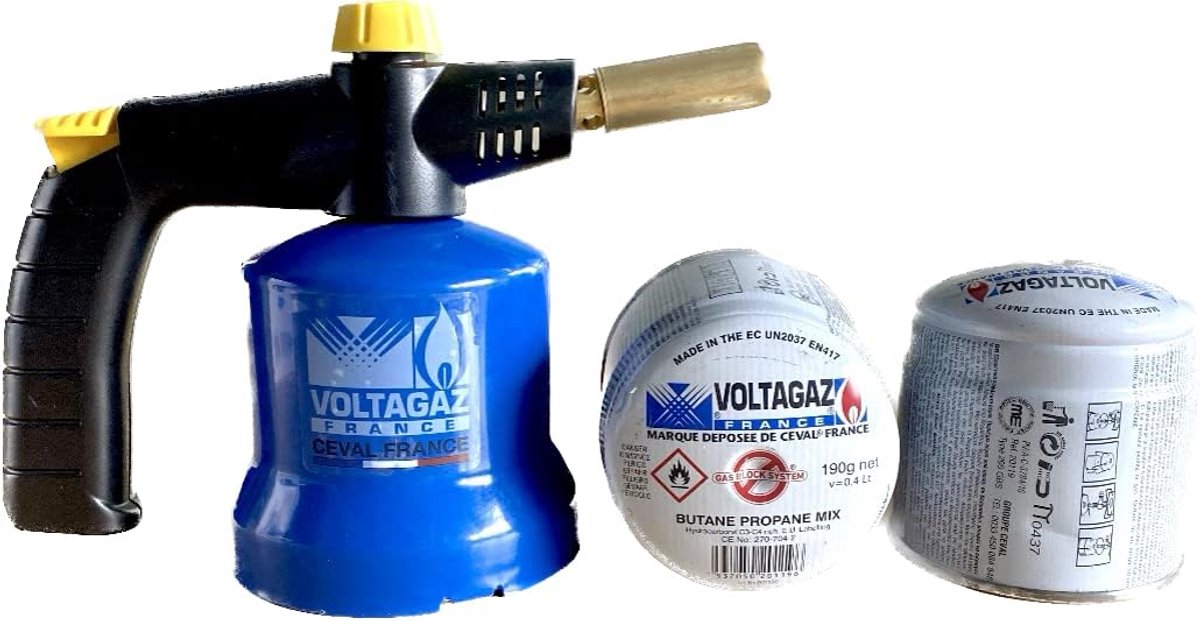 Soldeerlamp Set - Propaanbrander Kit - Precisie Werk - Piezo Ontsteking - 23cm x 7cm