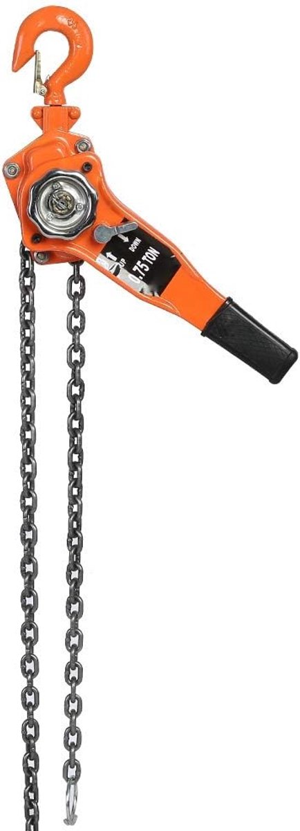 Handkettingtakel - Hefkraan Hendeltakel - Zware Lasten Hef - 750 kg Capaciteit - 3 Meter - Oranje