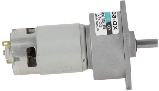 Gleichstrommotor 12V/24V Mikrogetriebemotor – 10-600 U/min, 35W – Metallgetriebe, CW/CCW, Drehzahlregelbar (12V 5rpm)