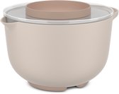 Mepal Beslagkom met spatdeksel Chef it - 3 l - Schaal - Magnetron- en vaatwasmachinebestendig - Bakspullen - Chalk