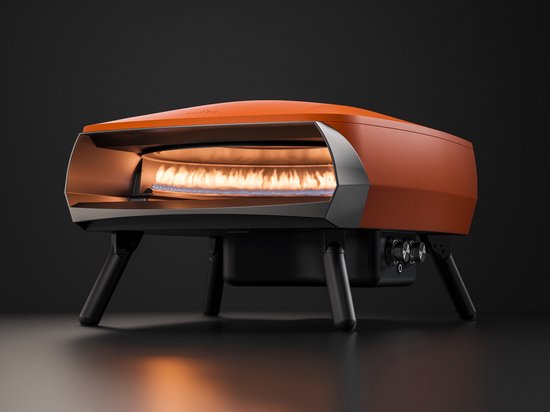 Witt ETNA Rotante ORANJE - pizza oven met draaiende steen en 2e brander - gas - 500 graden in 15 minuten van Merkloos — afbeelding 2