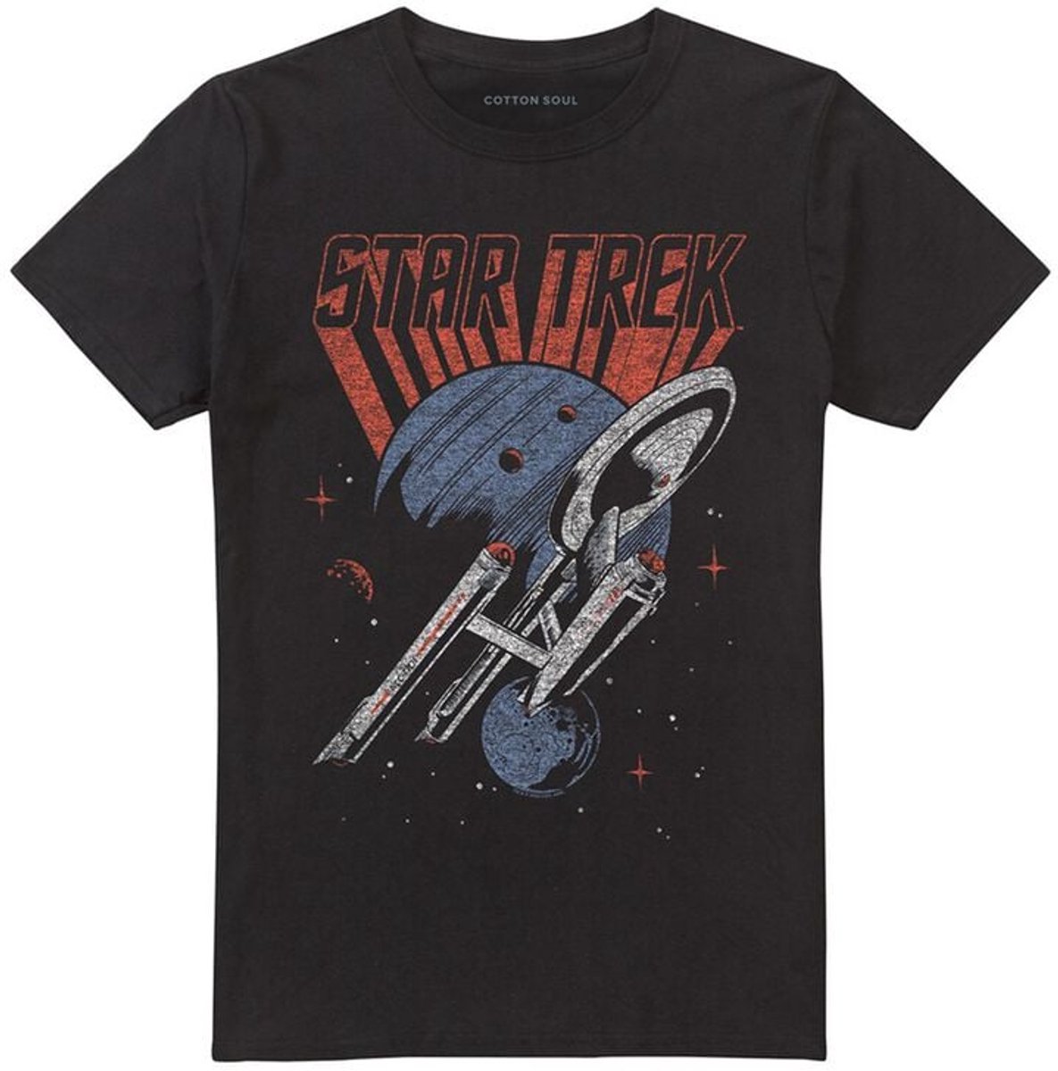 Star Trek Space Travel Heren T-shirt - zwart - 5XL