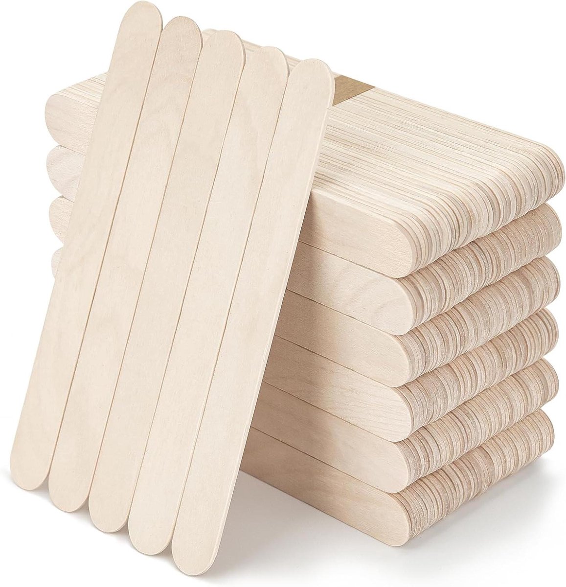 Spatels van Hout - 240 Stuks - Brede Stokjes - 15 x 1,8 cm - Knutselen - Cosmetica - Waxing