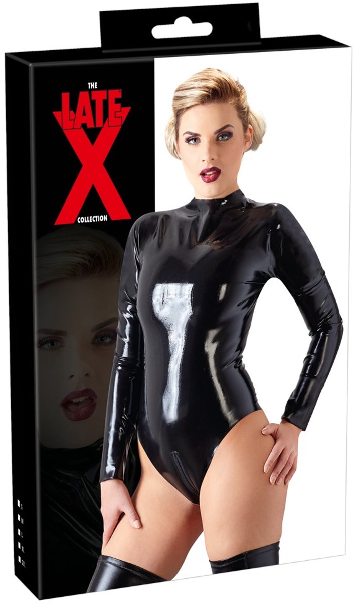 Latex Body Zwart S