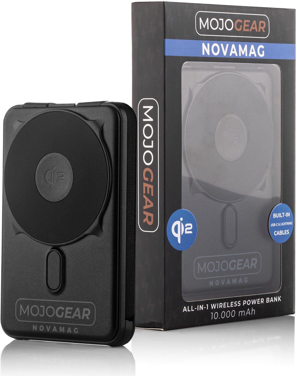 MOJOGEAR NovaMag All-in-1 Powerbank 10.000 mAh - Draadloos - afbeelding 3