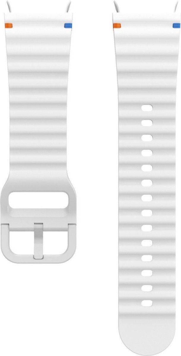 Scoby - Smartwatch bandje - Siliconen band - Horlogeband - Watch Strap - Geschikt voor Samsung Galaxy Watch 7 - 40 & 44mm - Wit