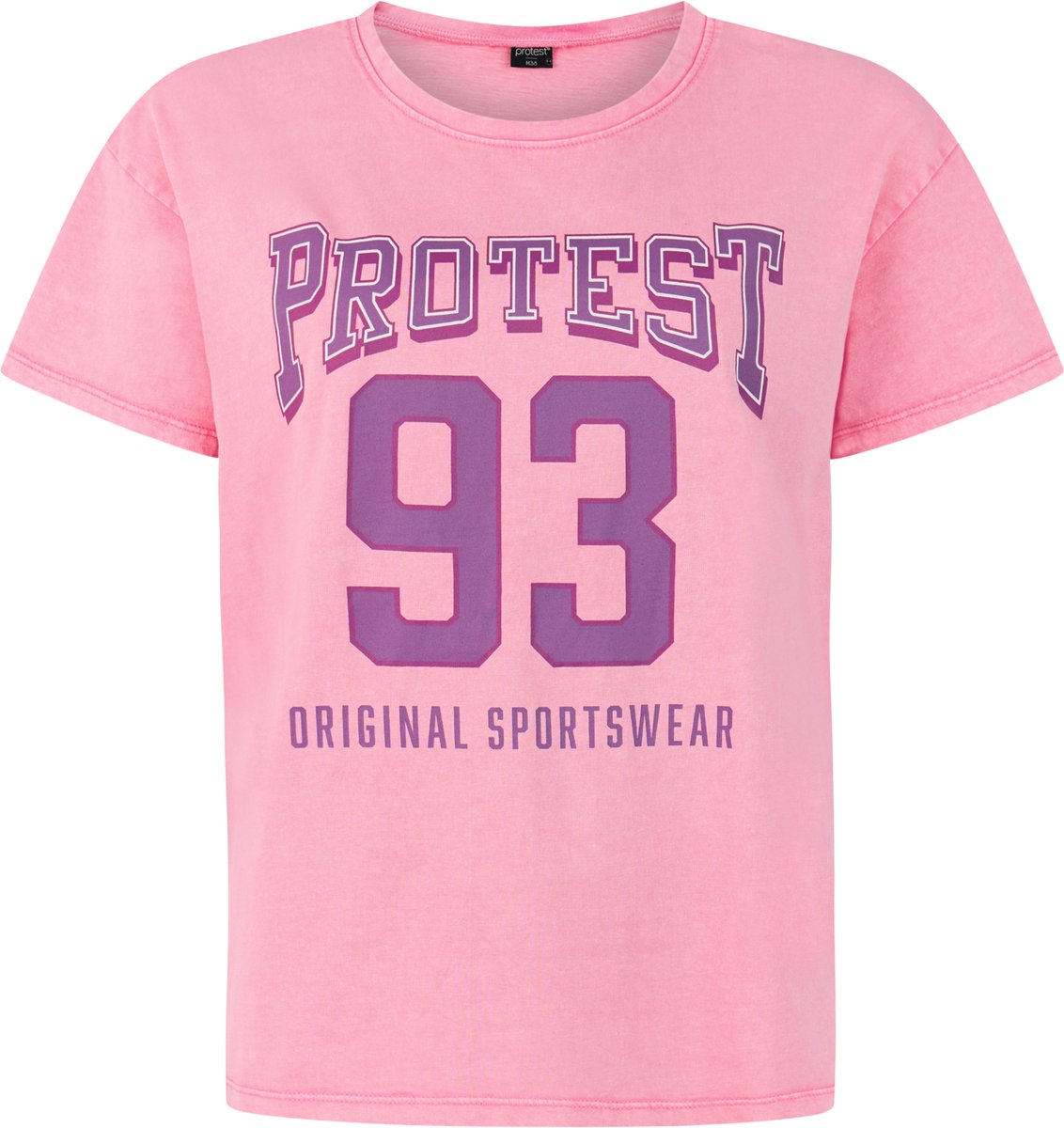 Protest PRTFile T-shirt Dames Korte mouwen Ronde hals Loose fit Roze