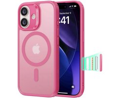 ESR Hoesje Geschikt voor iPhone 17 - Classic Hybrid HaloLock - Compatibel met MagSafe / Qi2 - Back Cover met Magneet - Camera Control - Roze