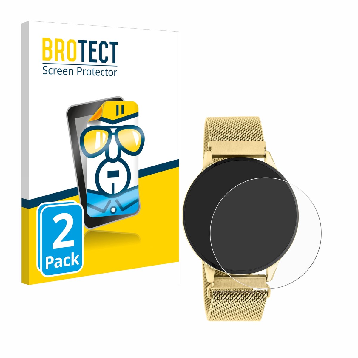 BROTECT - Screenprotector voor Oozoo Q00121 - Folie Beschermfolie transparant 2 Stuks