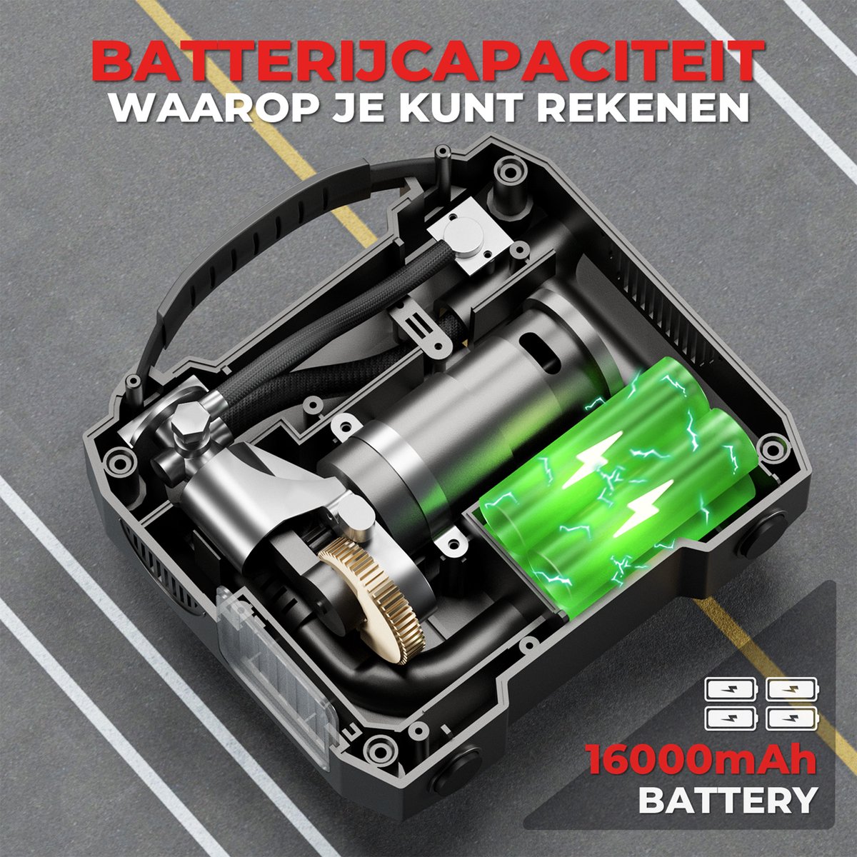 AutoXtreme Air-300 Bandenpomp Auto 12V thumbnail 4
