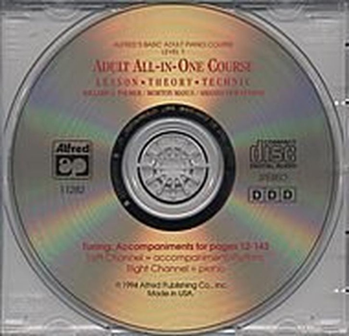 Basiscursus Piano Voor Volwassenen - Lesboek 1 Inclusief Meespeel CD