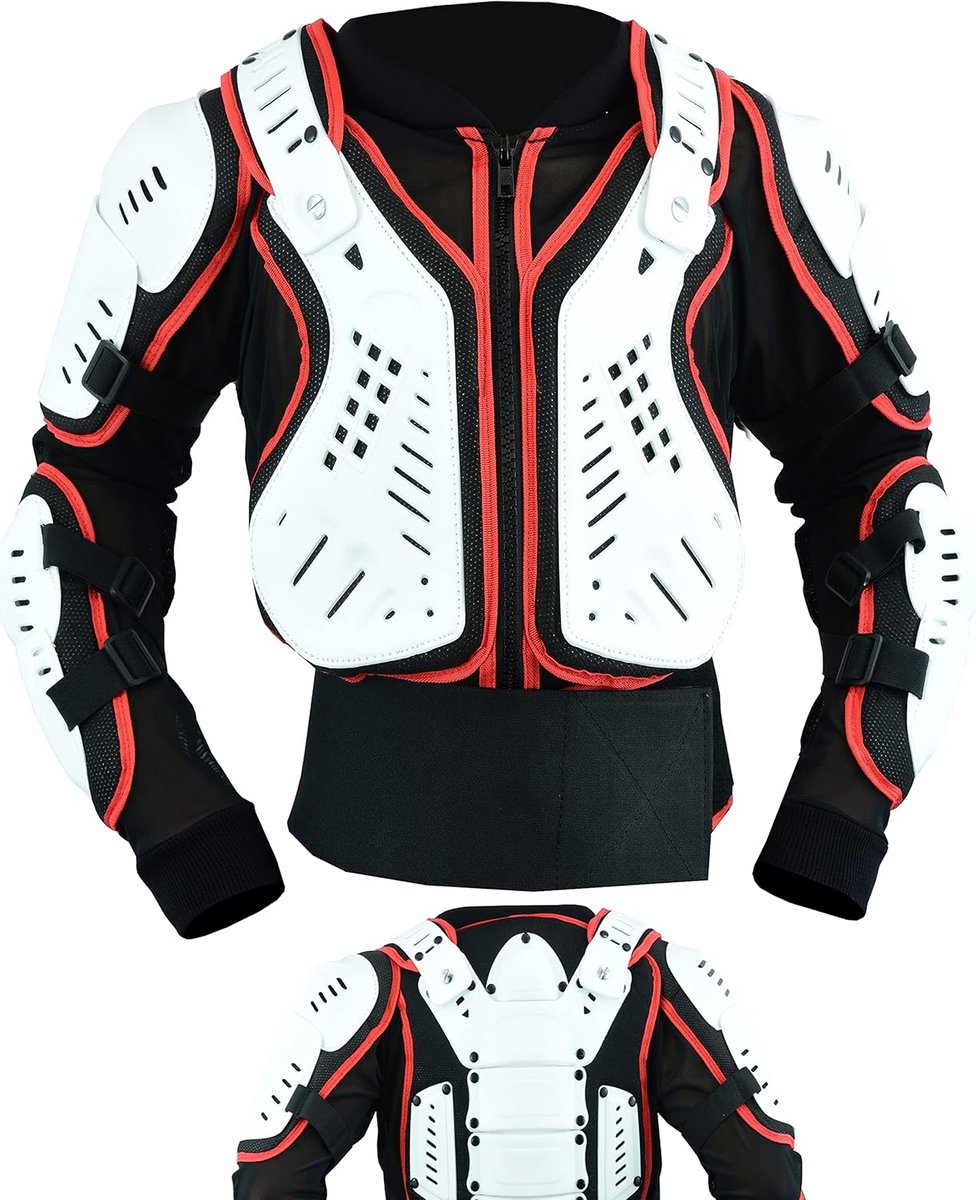 Kinder Bodyprotector Jas met Rugbescherming voor MX Motorcross en Enduro