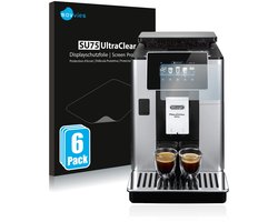 Savvies - Screenprotector voor DeLonghi PrimaDonna Soul ECAM610.55.SB - Folie Beschermfolie transparant 6 Stuks