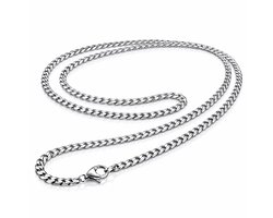 LGT Jewels Cubaanse koord ketting Zilver Gourmet Schakel 3mm-50cm