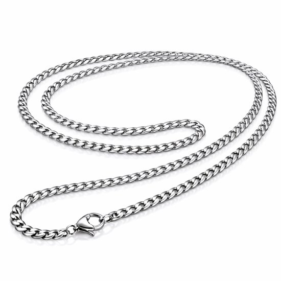 LGT Jewels Cubaanse koord ketting Zilver Gourmet Schakel 3mm-50cm