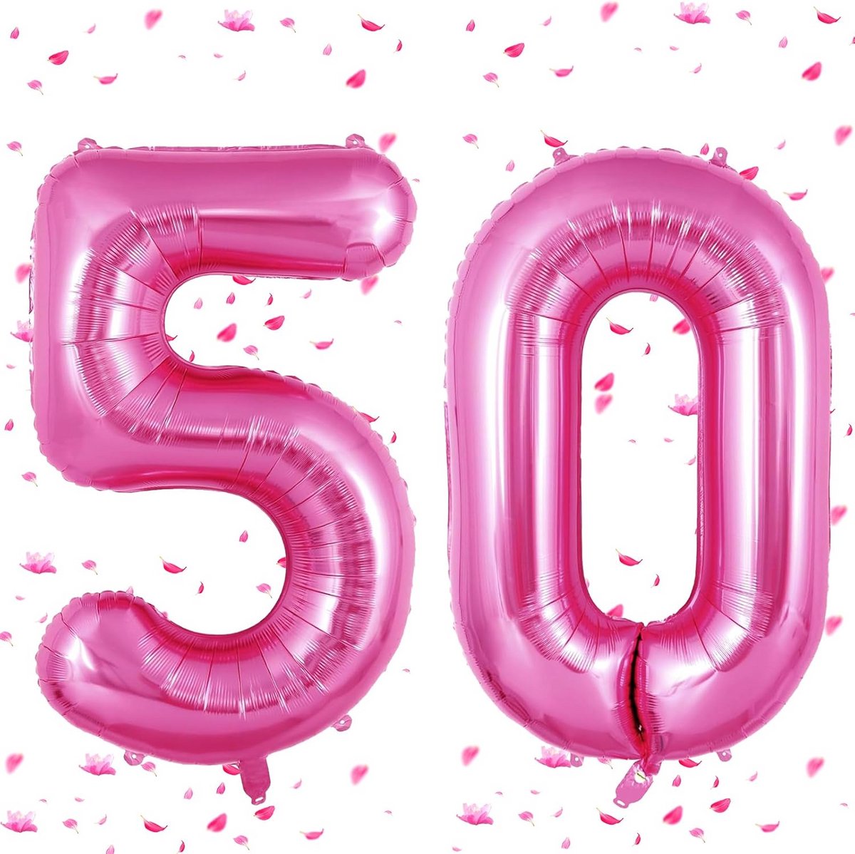 Grote Roze Folieballon Cijfer 50 voor Verjaardag en Jubileum