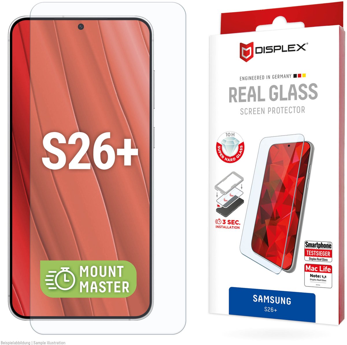 Displex 02228 scherm- & rugbeschermer voor mobiele telefoons Doorzichtige schermbeschermer Samsung 1 stuk(s)