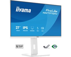 iiyama ProLite XB2797QSU-W1 - 27 inch - QHD - IPS - USB-Hub (4x) - verstelbaar - Wit