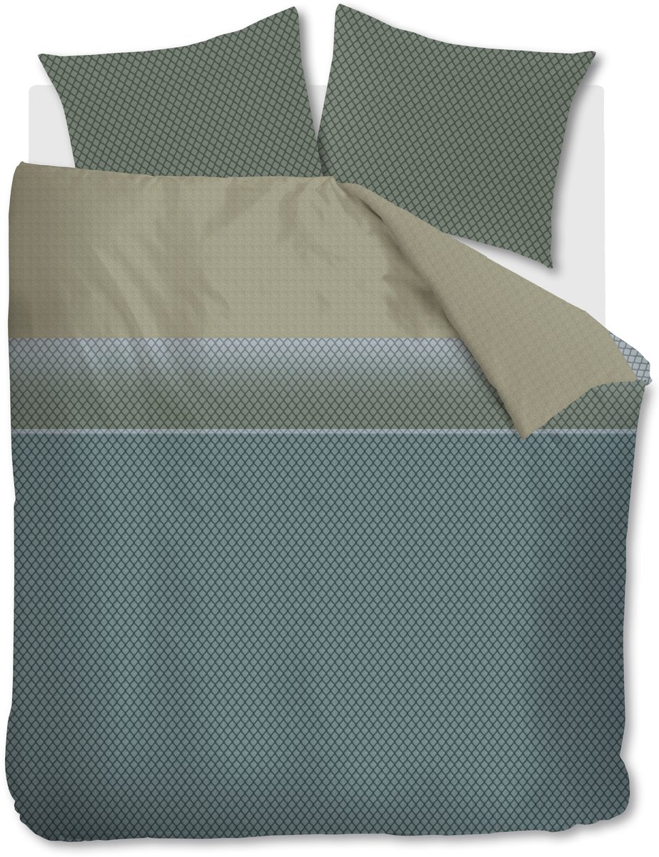 Beddinghouse Riven dekbedovertrek - Tweepersoons - 200 x 200/220 cm - Blauw